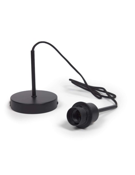 Montura para lámpara de techo Fulvia de metal con acabado negro