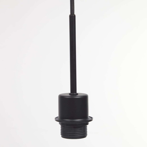 Montura para lámpara de techo Fulvia de metal con acabado negro