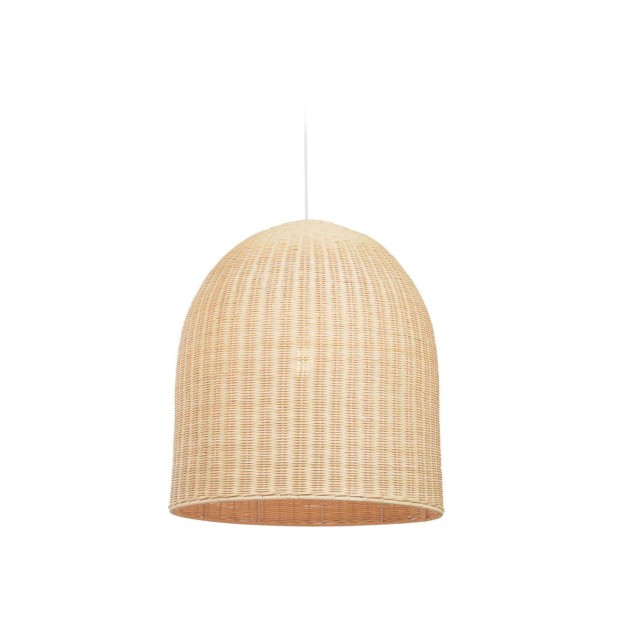 Pantalla lámpara de techo DRUCIANA ratán natural Ø 60 cm - Kave Home