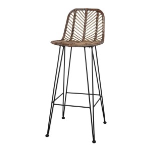 Taburete JASON 78 cm ratán natural - Vackart. Taburete de ratán, estilo nórdico y Escandinavo en Vackart