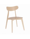 Silla SAFINA chapa de roble / madera maciza de caucho - Kave Home