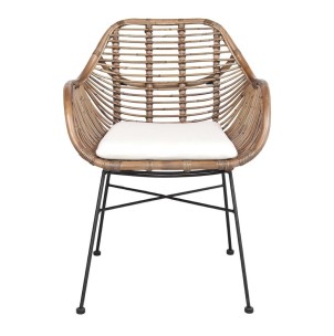Silla SILVIO ratán marrón 2