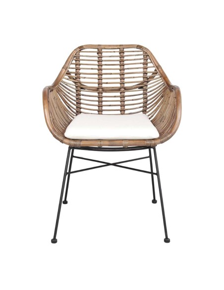 Silla SILVIO ratán marrón