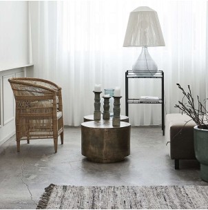 Mesa de Centro ROTA Ø50x35 cm, Latón Antiguo - House Doctor. Vackart 2