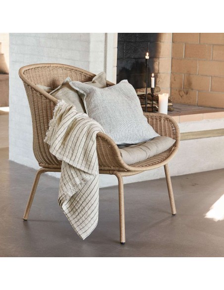 Sillón HAPUR, Ratán Sintético / Metal - House Doctor. Vackart