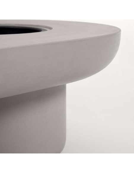 Mesa de centro de exterior Taimi de cemento Ø 140 x 60 cm - Kave Home
