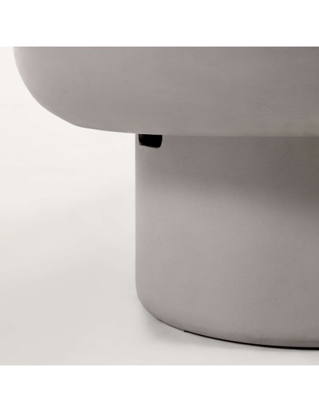Mesa de centro de exterior Taimi de cemento Ø 140 x 60 cm - Kave Home