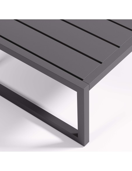 Mesa auxiliar Comova 60 x 60 cm 100% exterior/aluminio negro - Kave Home