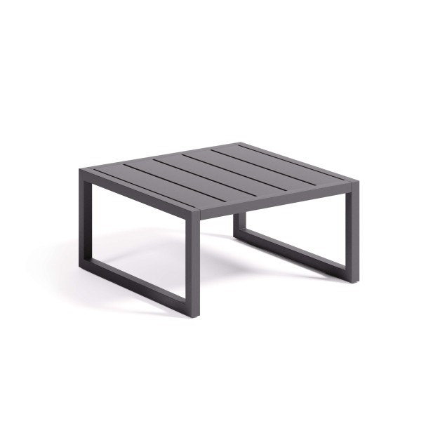 Mesa auxiliar Comova 60 x 60 cm 100% exterior/aluminio negro - Kave Home