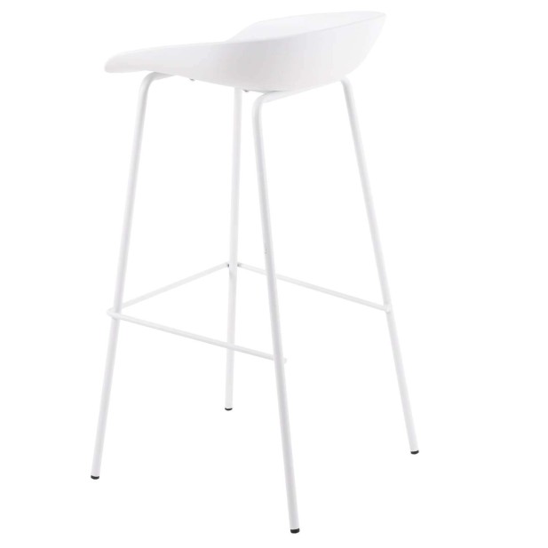 Taburete Alto MYTE 72 cm, Metal / Plástico Blanco. Vackart Taburete Alto MYTE 72 cm, Metal / Plástico Blanco. Vackart