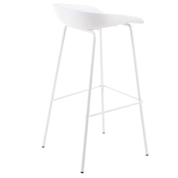 Taburete Alto MYTE 72 cm, Metal / Plástico Blanco. Vackart Taburete Alto MYTE 72 cm, Metal / Plástico Blanco. Vackart