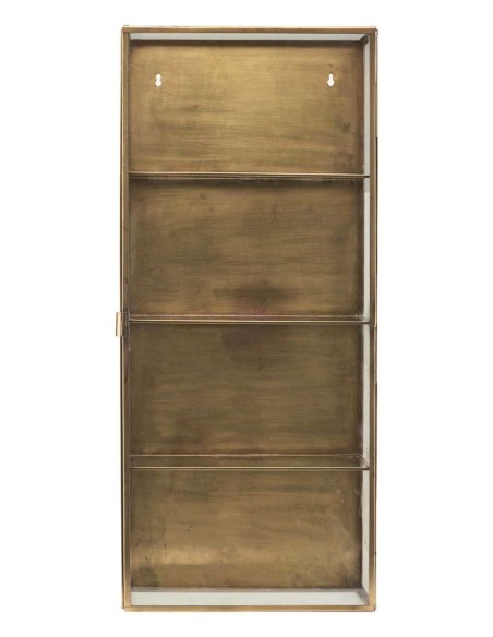 Vitrina de Pared GLASS 35x15x80 cm, Latón - House Doctor. Vackart