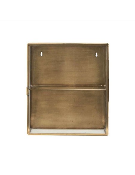 Vitrina de Pared GLASS 35x15x40 cm, Latón - House Doctor. Vackart