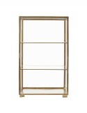 Vitrina GLASS 35x35x56,5 cm, Latón - House Doctor