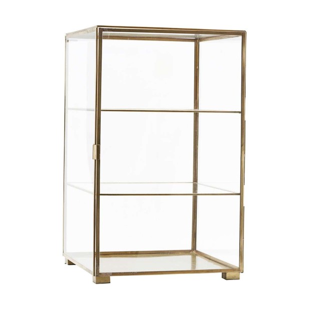 Vitrina GLASS 35x35x56,5 cm, Latón - House Doctor. Vackart Vitrina GLASS 35x35x56,5 cm, Latón - House Doctor. Vackart