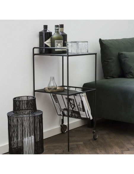 Carrito USE, Metal Negro - House Doctor. Vackart