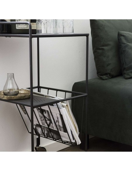 Carrito USE, Metal Negro - House Doctor. Vackart