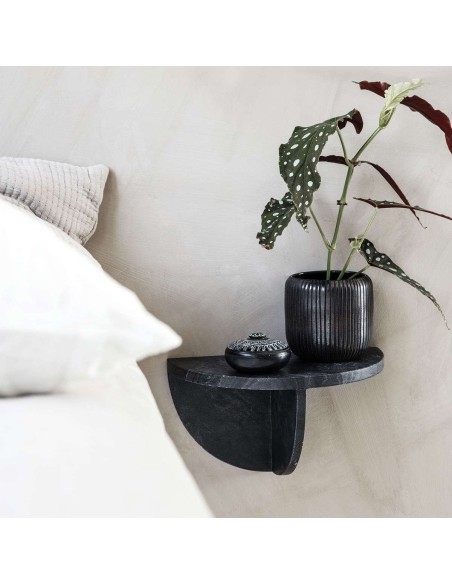 Mesita de Noche MEGA, Mármol Negro - House Doctor. Vackart
