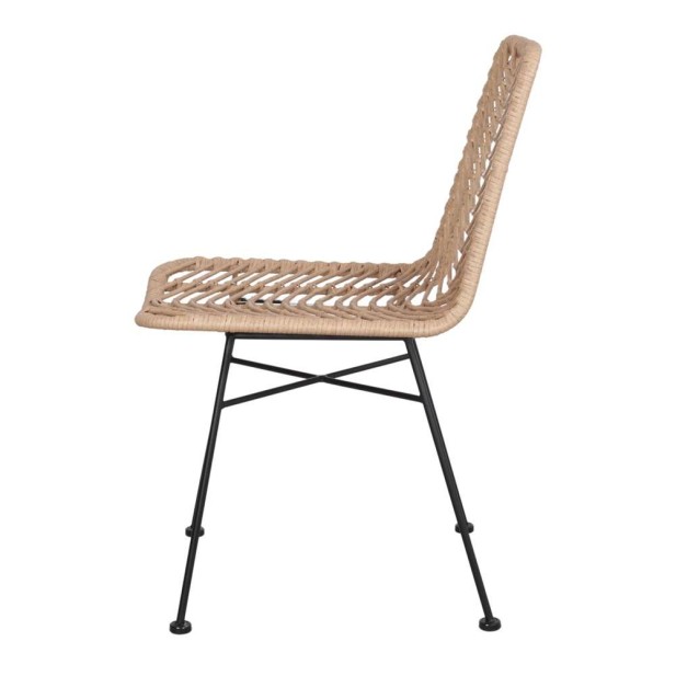 Silla SIKASY, Metal / Ratán Sintético. Vackart