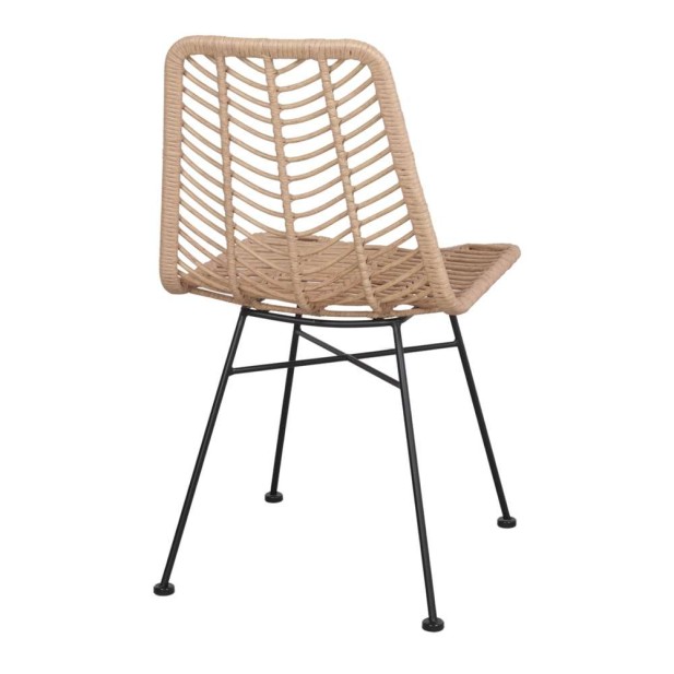 Silla SIKASY, Metal / Ratán Sintético. Vackart