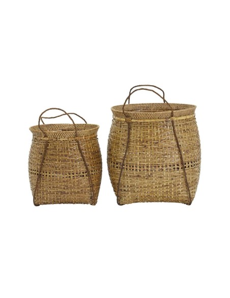 Set 2 Cestas KUTA, Ratán / Bambú Natural - House Doctor. Vackart