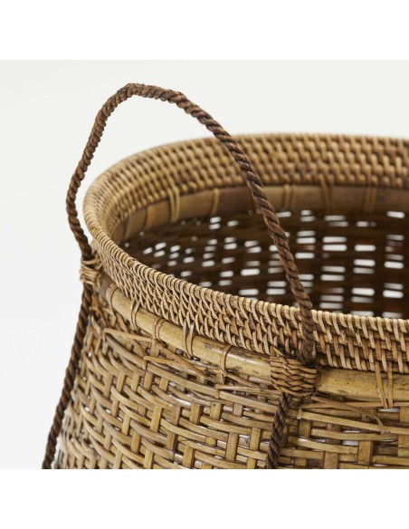 Set 2 Cestas KUTA, Ratán / Bambú Natural - House Doctor. Vackart
