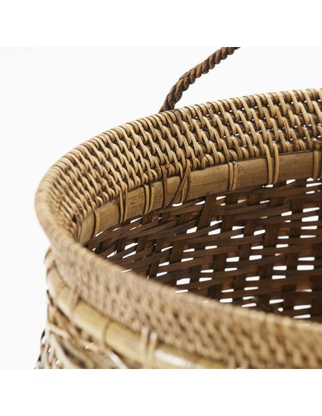Set 2 Cestas KUTA, Ratán / Bambú Natural - House Doctor. Vackart
