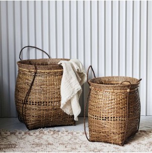 Set 2 Cestas KUTA, Ratán / Bambú Natural - House Doctor. Vackart 2