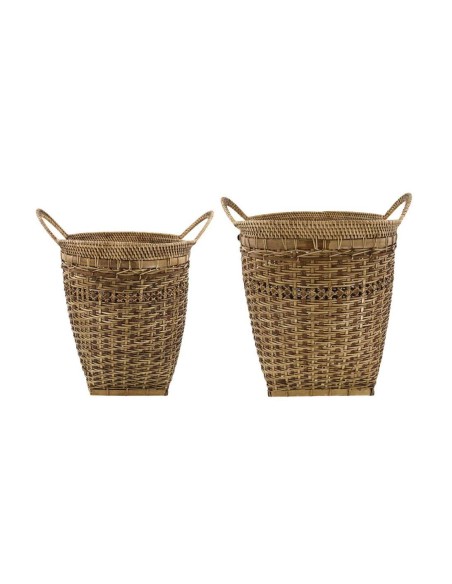 Set 2 Cestas PURA, Ratán / Bambú Natural - House Doctor. Vackart