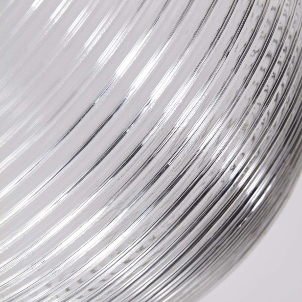 Lámpara de Techo GAIA Ø25 cm, Cristal / Metal Negro - House Doctor. Vackart