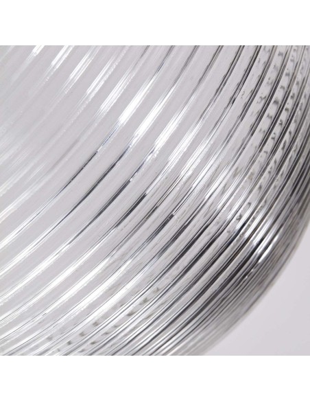 Lámpara de Techo GAIA Ø25 cm, Cristal / Metal Negro - House Doctor. Vackart