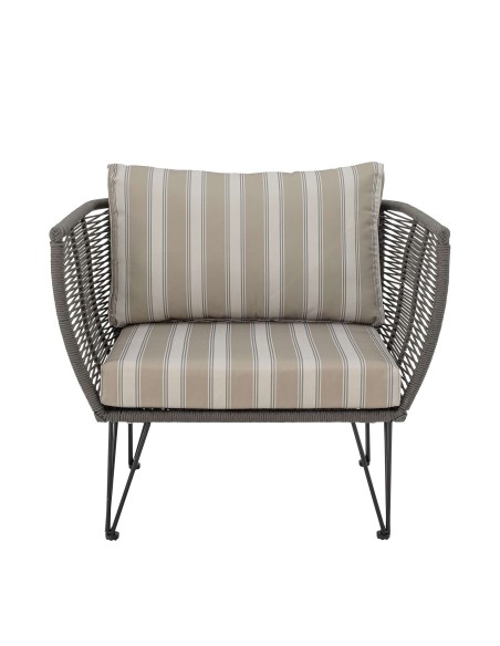 Sillón MUNDO III, Metal / Poliéster Verde / Arena - Bloomingville. Vackart