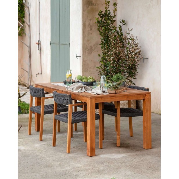 Mesa Exterior GENESIS 200x90 cm, Teca Reciclada - Dareels Mesa Exterior GENESIS 200x90 cm, Teca Reciclada - Dareels