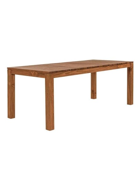 Mesa Exterior GENESIS 250x90 cm, Teca Reciclada - Dareels. Vackart