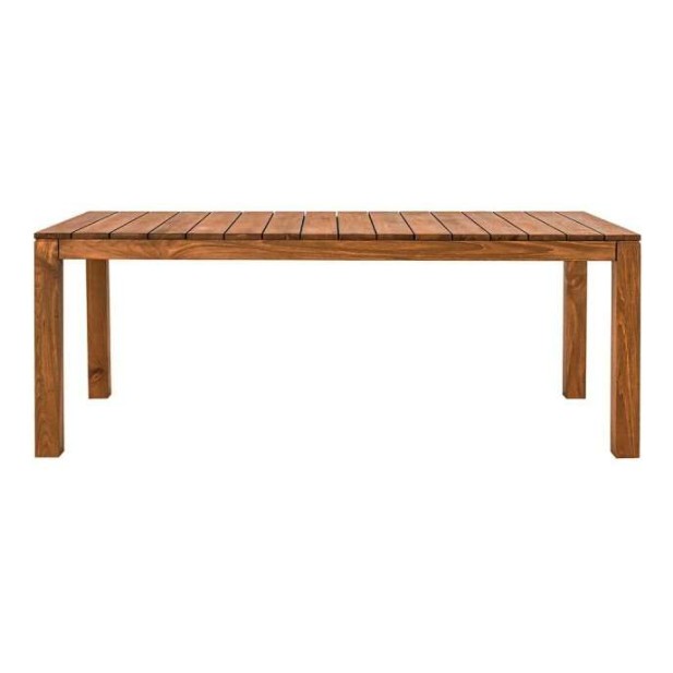 Mesa Exterior GENESIS 250x90 cm, Teca Reciclada - Dareels. Vackart