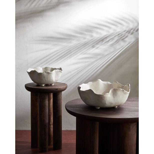 Mesa Auxiliar HELIN Ø32x49 cm, Mango / Marrón Oscuro - Nordal Mesa Auxiliar HELIN Ø32x49 cm, Mango / Marrón Oscuro - Nordal