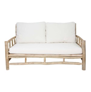 Banco con Cojines PANIOL, Madera Maciza Natural - Vackart. Los más exclusivos y modernos bancos de diseño nórdico en Vackart, tu tienda diseño online.