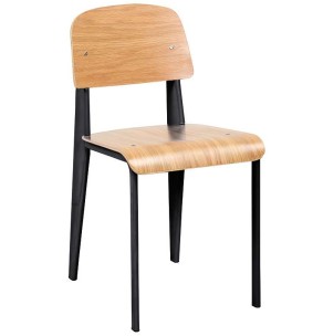 Silla Standard Style "Alta calidad" - Negro Réplica de la famosa silla Standard, inspirada en el diseño Jean Prouvé en 1934.