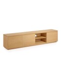 Mueble TV ABILEN 2 puertas/2 cajones 200 x 44 cm roble FSC 100% - Kave Home