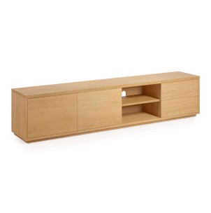 Mueble TV ABILEN 2 puertas/2 cajones 200 x 44 cm roble FSC 100% - Kave Home. M1000007MM40. Vackart, tu tienda de diseño