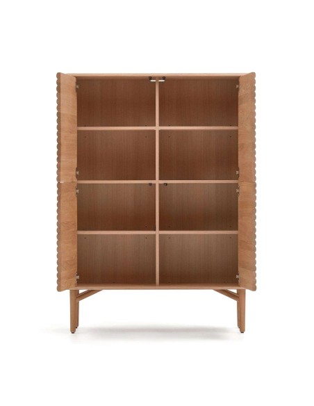 Aparador alto LENON 4 puertas 104,5 x 144 cm roble FSC MIX Credit - Kave Home