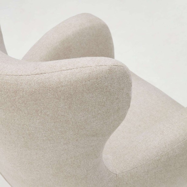 Butaca PATIO chenilla beige/patas haya - Kave Home Butaca PATIO chenilla beige/patas haya - Kave Home