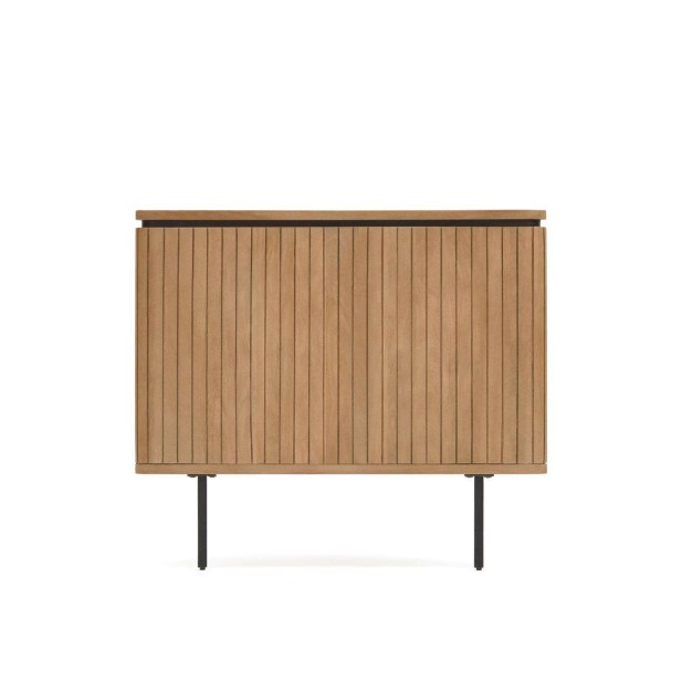 Cabecero LICIA 90 cm mango/metal negro  - Kave Home