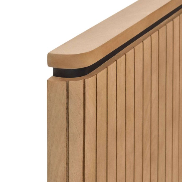 Cabecero LICIA 180 cm mango/metal negro  - Kave Home