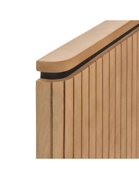 Cabecero LICIA 180 cm mango/metal negro  - Kave Home