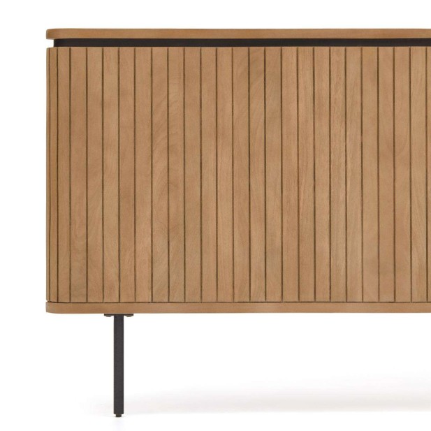 Cabecero LICIA 180 cm mango/metal negro  - Kave Home