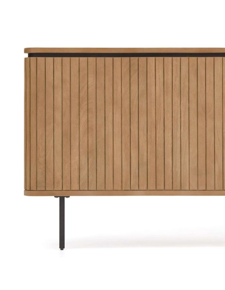 Cabecero LICIA 180 cm mango/metal negro  - Kave Home