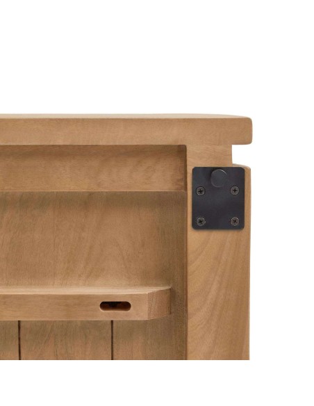 Cabecero LICIA 180 cm mango/metal negro  - Kave Home