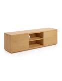 Mueble TV ABILEN 1 puerta y 2 cajones 150 x 44 cm roble FSC 100% - Kave Home