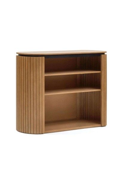 Estantería LICIA 120 x 90 cm mango/metal negro   - Kave Home